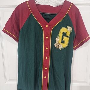 Marvel Green and Red Baseball Shirt